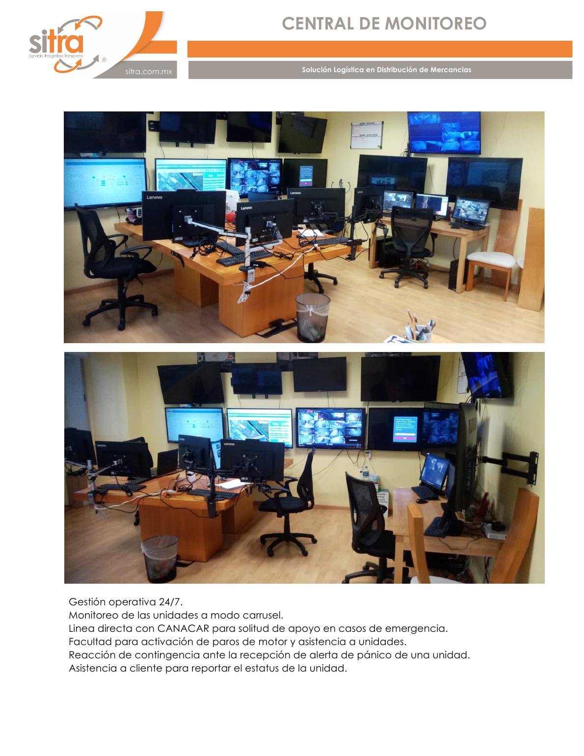 Central de monitoreo SITRA